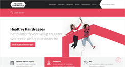 Desktop Screenshot of healthyhairdresser.nl
