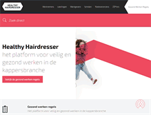 Tablet Screenshot of healthyhairdresser.nl